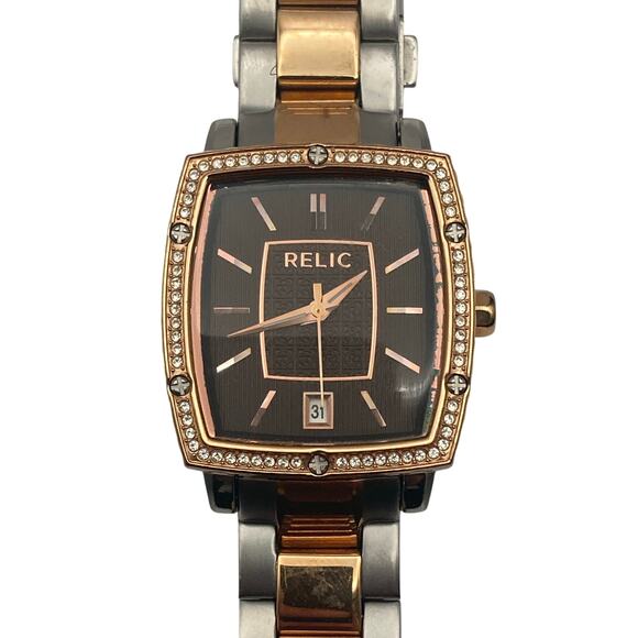 Relic ZR34175 Womens Watch 30mm Rose Gold - New Battery - WR 30m Wrist 5.25 - Picture 3 of 11